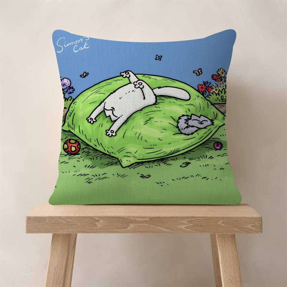Kawaii SSimons Cat anime Personalized Pillow Dust Cover Bedroom Kids Party Decoration Pillowcase Birthday Children Gift