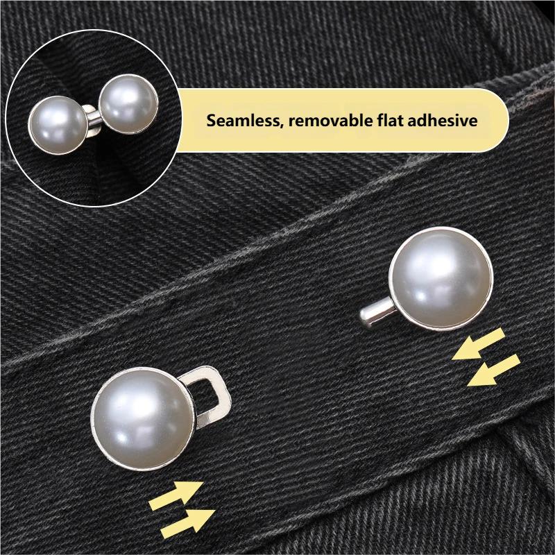 Waist Tightening Tool No Drill Adjustable Buckle for Pants Hidden Button Size Reducer Invisible Fastener Clothing Clip Easy Use Beltless Adjuster