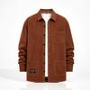 Men'S Corduroy Shirt New Spring And Autumn Loose Fit Versatile Long Sleeve Shirt Casual Workwear Top Jacket
