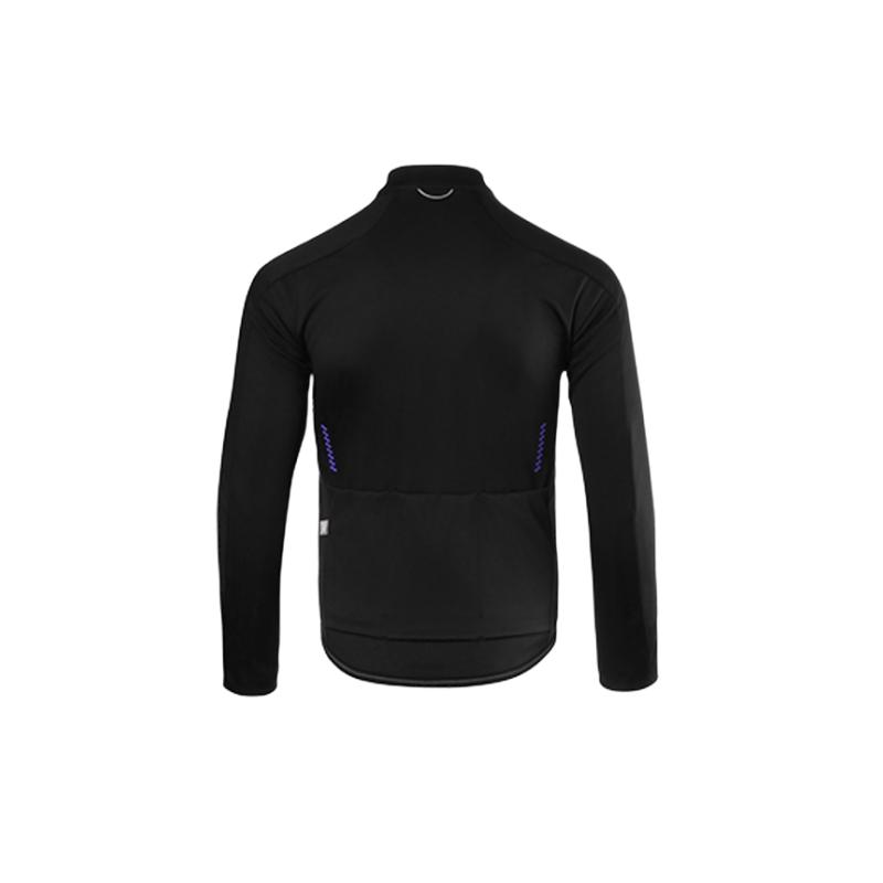 LiNing Windproof Warm Long Sleeve Fleece Moisture Wicking Sports Outdoor Cycling Suit Unisex Sportswear Black LCUY080-1