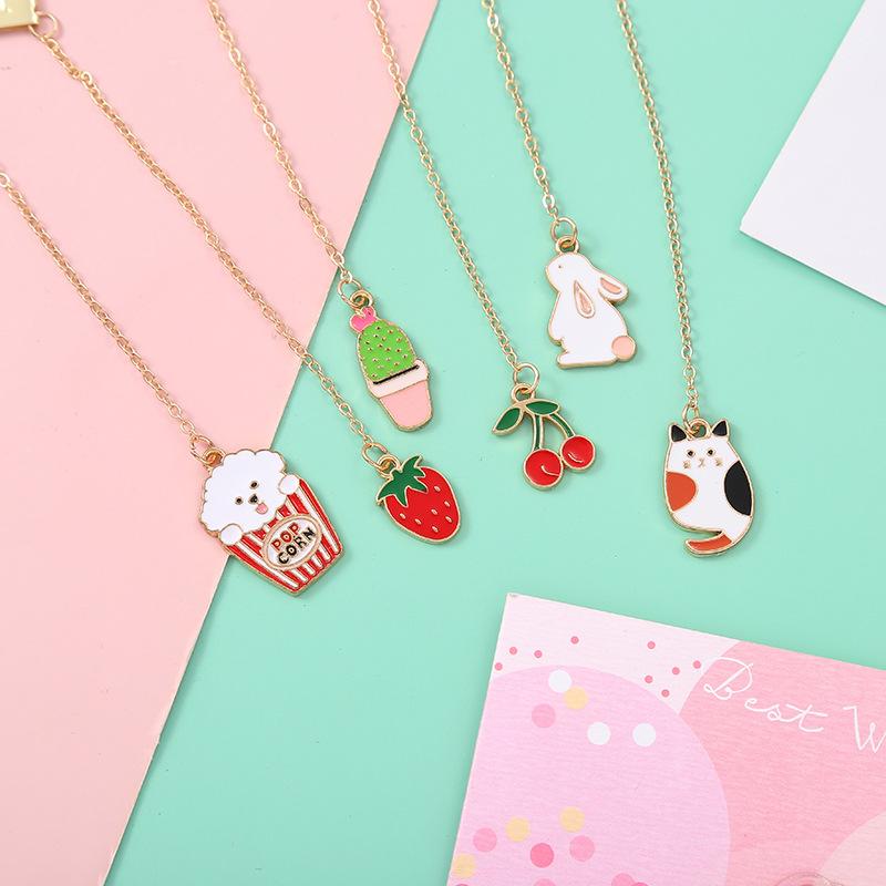 Flowers Butterfly Metal Bookmark School Supplies Book Page Accessories For Girls Kawaii Stationery Book Mark Separador De Libro
