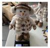 Telescopic Christmas Snowman and Knitted Reindeer Ornaments for Holiday Window Displays