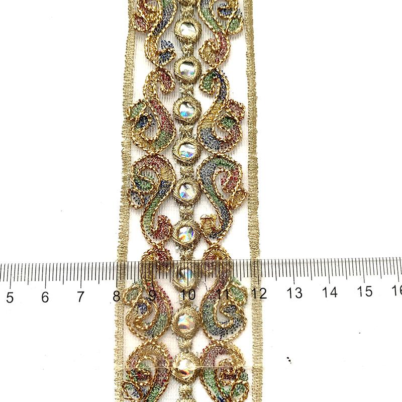 

4m/13.12ft each pack lace sewing embroidery trims white big wide ribbons curtain curve accessory handmade DIY craft flower bra dress gowns decoration