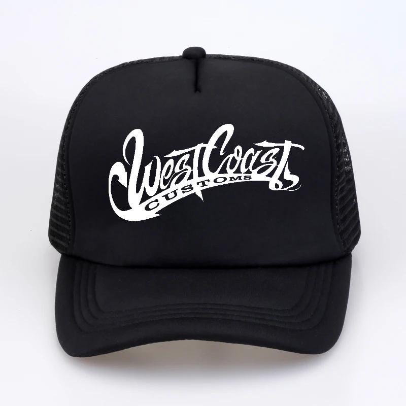 

Unisex Women west coasts customs GLDAN NEW hat Letters Print Baseball Caps Summer Hip Hop Casual cool mesh trucker cap hats