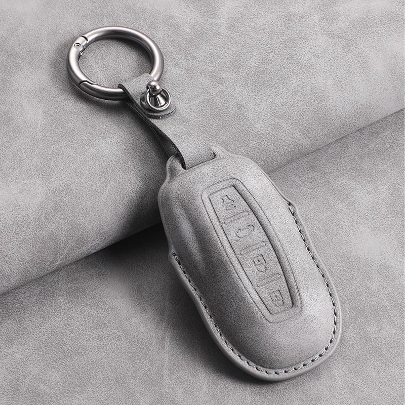 4 Buttons Leather Car Remote Key Case Cover for Ford Tourneo Custom 2025 Equator Sport Equator for JMC Territory Key Accessories