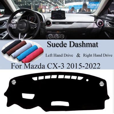 For Mazda CX-3 2015 2016 2017 2018- CX3 CX 3 Suede Leather Dashmat Dash Mat Cover Dashboard Pad Sunshade Carpet Accessories