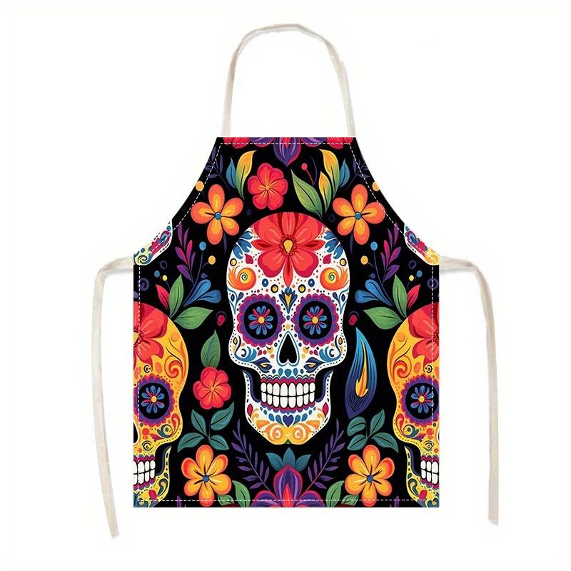 1pc Large Solid Color Background Romantic Heart Pattern Apron, Home Decoration Kitchen Wear, Sleeveless Durable Washable Unisex Cooking Apron,