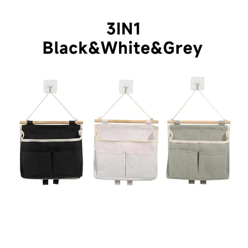 1/2/3PCS Wall Mounted Storage Bag Snack Storage Hanging Bag Sundry Storage Bag Underwear Storage Bag Home Decoration