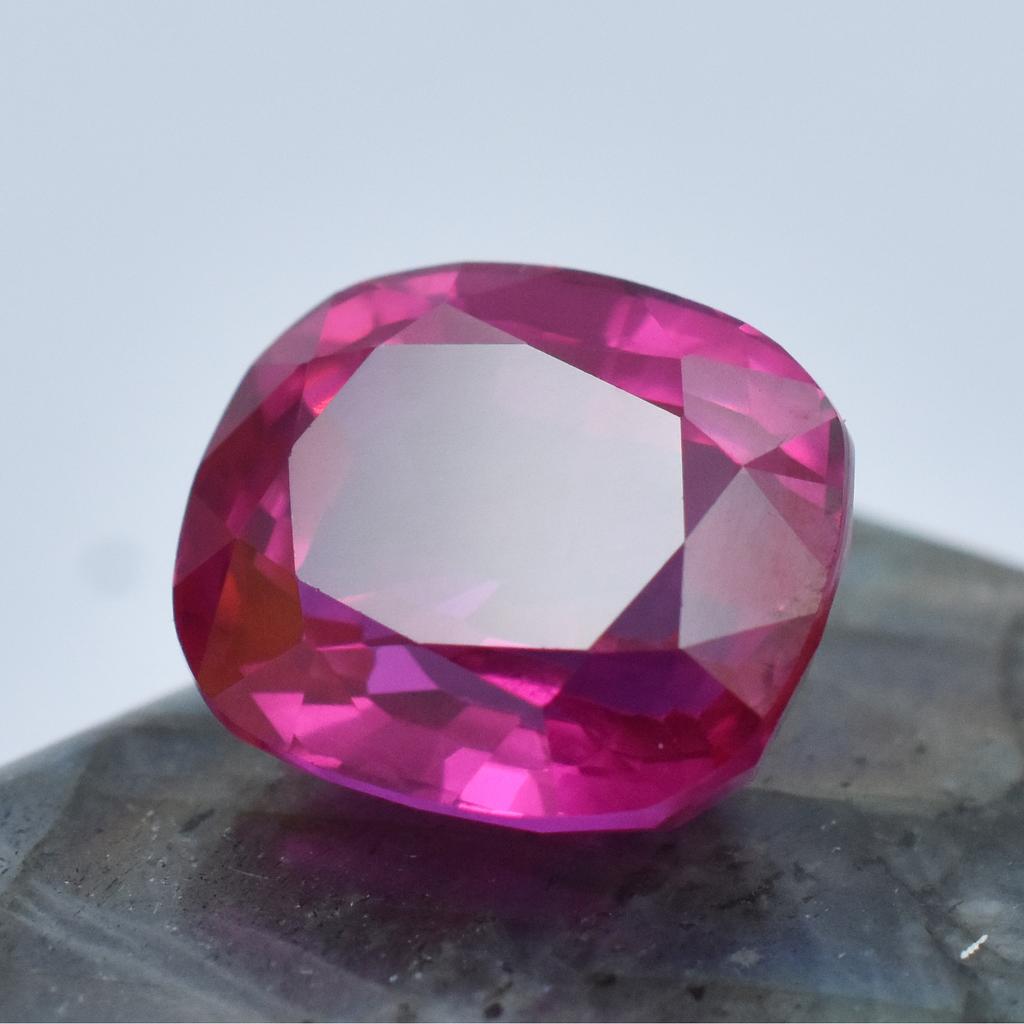 Natural Pink Sapphire Loose Gemstone 22.05 Ct Cushion Cut September Birthstone for Gem Collections