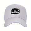 Bold Dream Brushstroke Baseball Cap Unisex Polyester Adjustable Outdoor Sports Hat