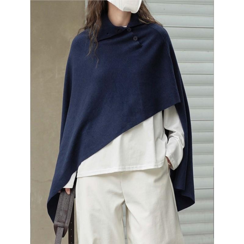 Johnature Autumn Winter French-style Fashionable Lazy Irregular Pullover Women Sweater Versatile Loose Comfortable Sweaters