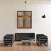 8 Pcs Garden Set with Cushions Solid Pine Wood