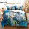Anime Movie Suzume No Tojimari Bedding Set Boys Girls Twin Queen Size Duvet Cover Pillowcase Bed Kids Adult Home Textile