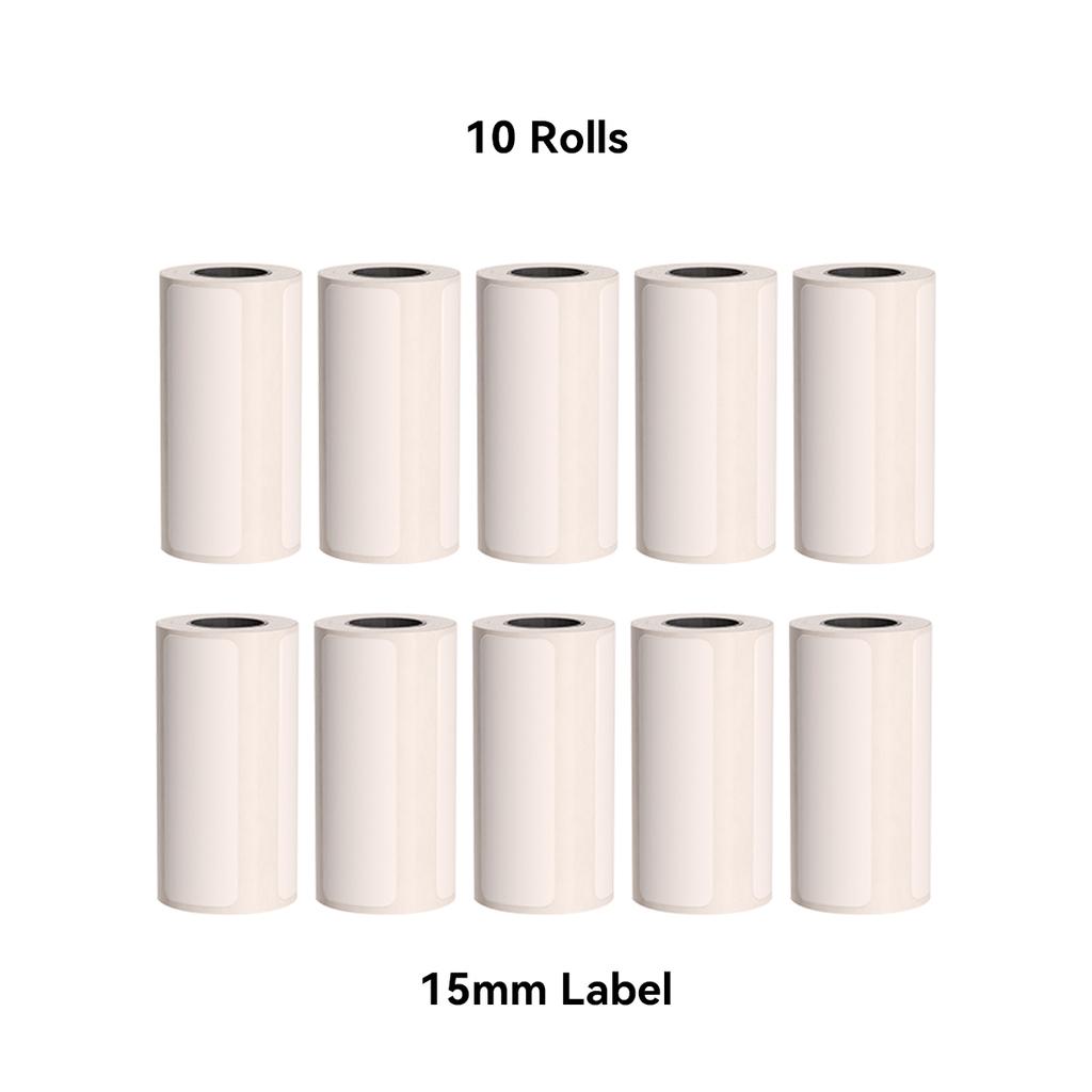 15mm 30mm Color Sticker Label White Thermal Label 57mm BPA Free for Peripage A6 Cute Cat C9 Paperang P1 Phomemo T02 Junk Jingle