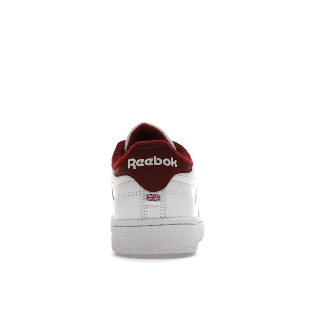 Reebok Club C 85 OG Crest - White Classic Burgundy Men Sneakers Footwear-White H05810