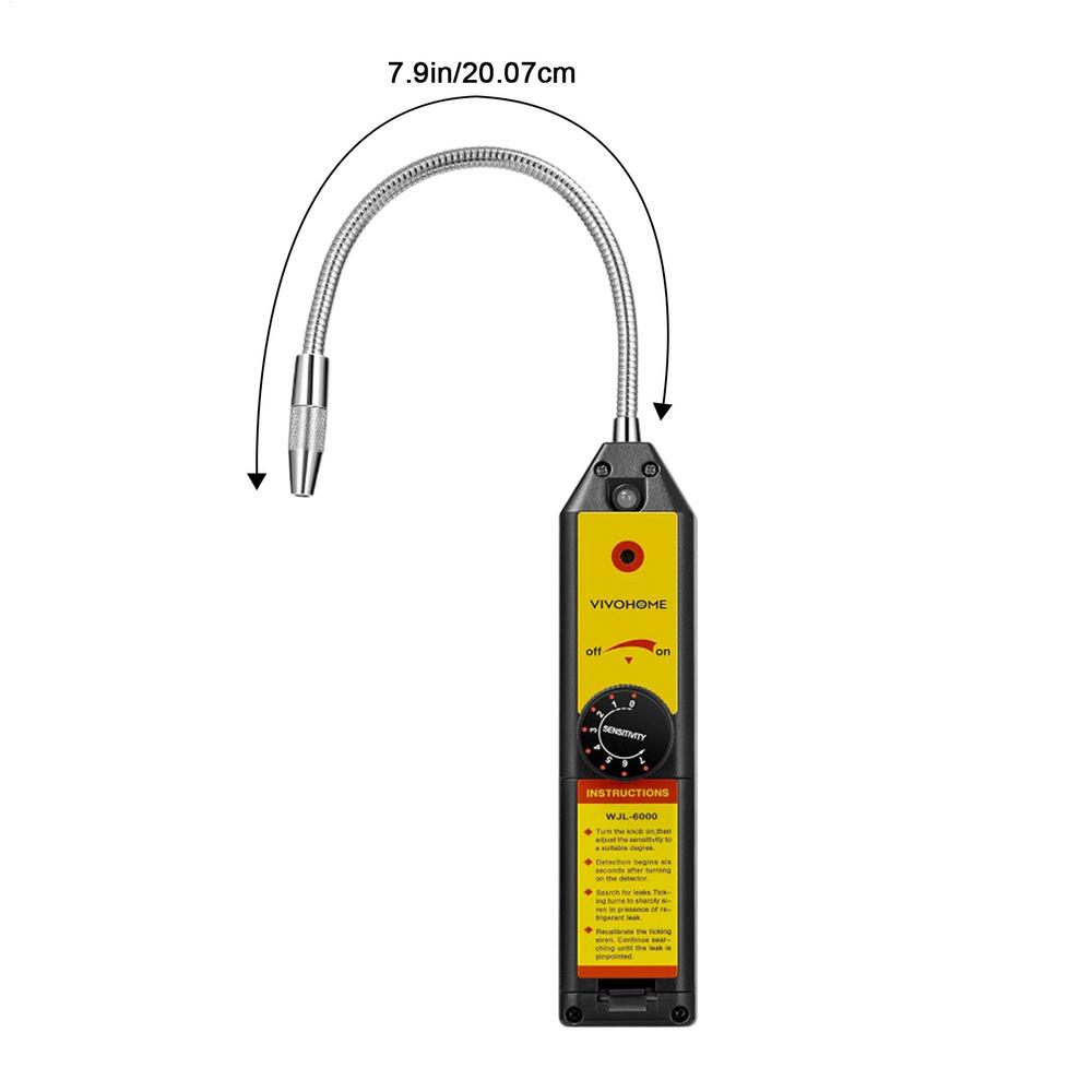 WJL-6000 Lightweight Refrigerant Halogen Detector Leak R134a R22 R11 Air Conditioning HVAC Detector жёлтый