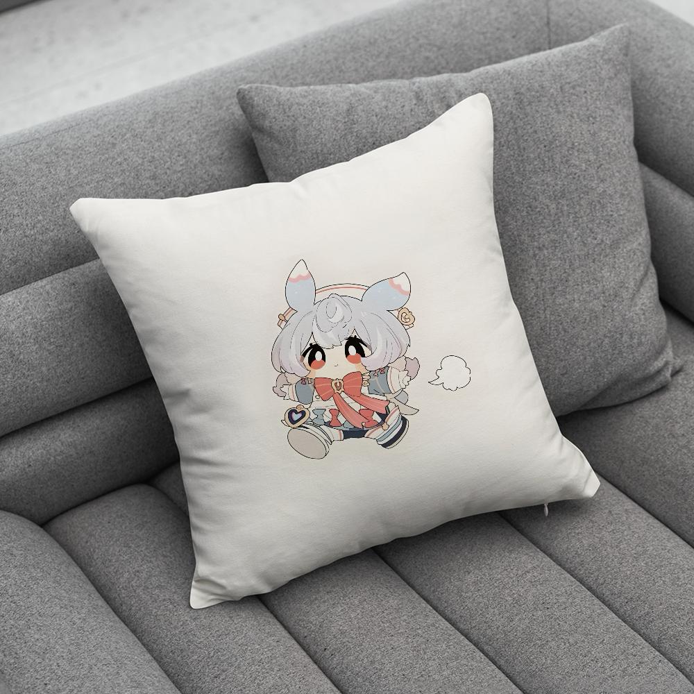 GGenshin Impact Sigewinne Pillow Case Soft Cushion Cases for Farmhouse Sofa Decor Home Decorations and Protector