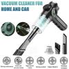 Car Vacuum Cleaner High Power Cleaning Machine Mini Portable Strong Suction  Wireless Handheld Vacuum Cleaner Car Home Appliance