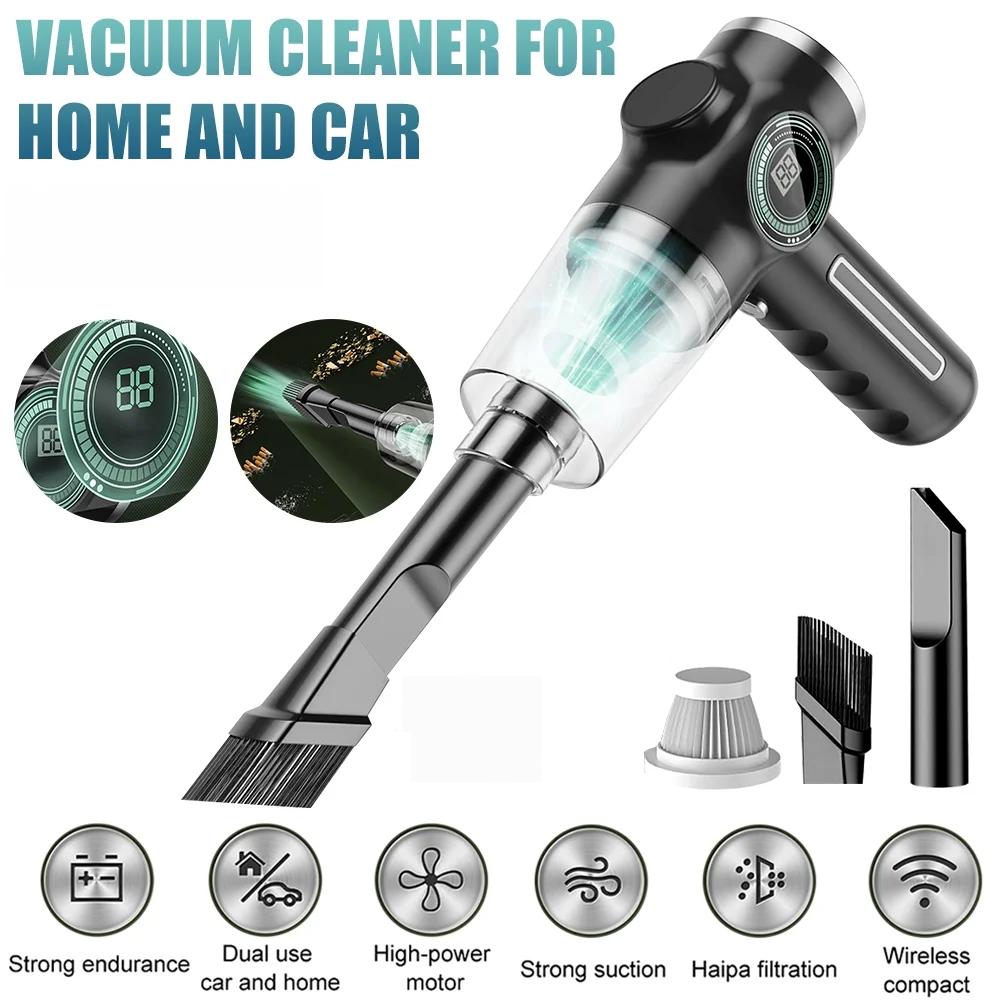 Car Vacuum Cleaner High Power Cleaning Machine Mini Portable Strong Suction  Wireless Handheld Vacuum Cleaner Car Home Appliance