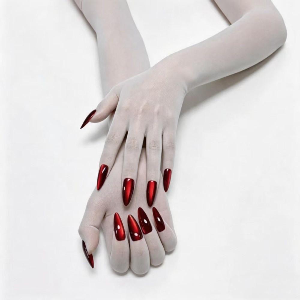 Breathable Halloween Dress Gloves Sheer Ultra-Thin Gloves Gift Cosplay Gloves Stage Wear