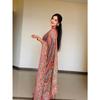 Premium Soft Chinon Printed Mirror Work Saree