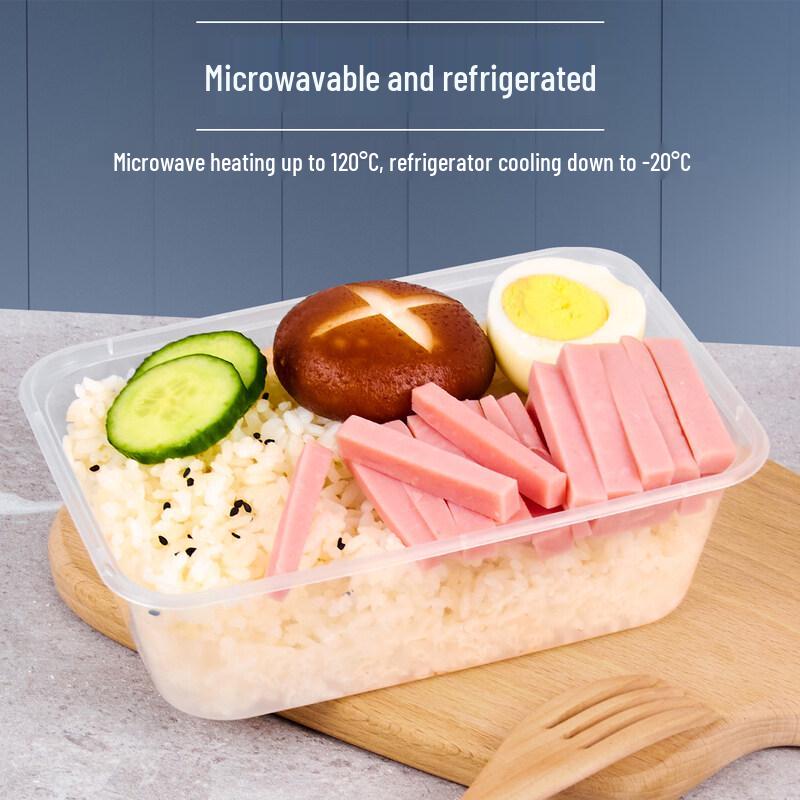 Rectangular Disposable Plastic Food Containers