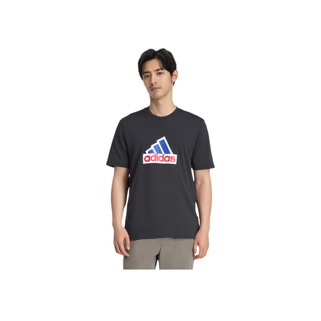 adidas Maglietta Future Icons Badge of Sport Nera Uomo Streetwear IS9596
