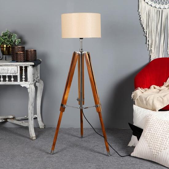 Stojací lampa Dřevěný stojan pouze, Kovová konstrukce Více možností stylu pro Obývací pokoj, Ložnici, Dekoraci domácí kanceláře