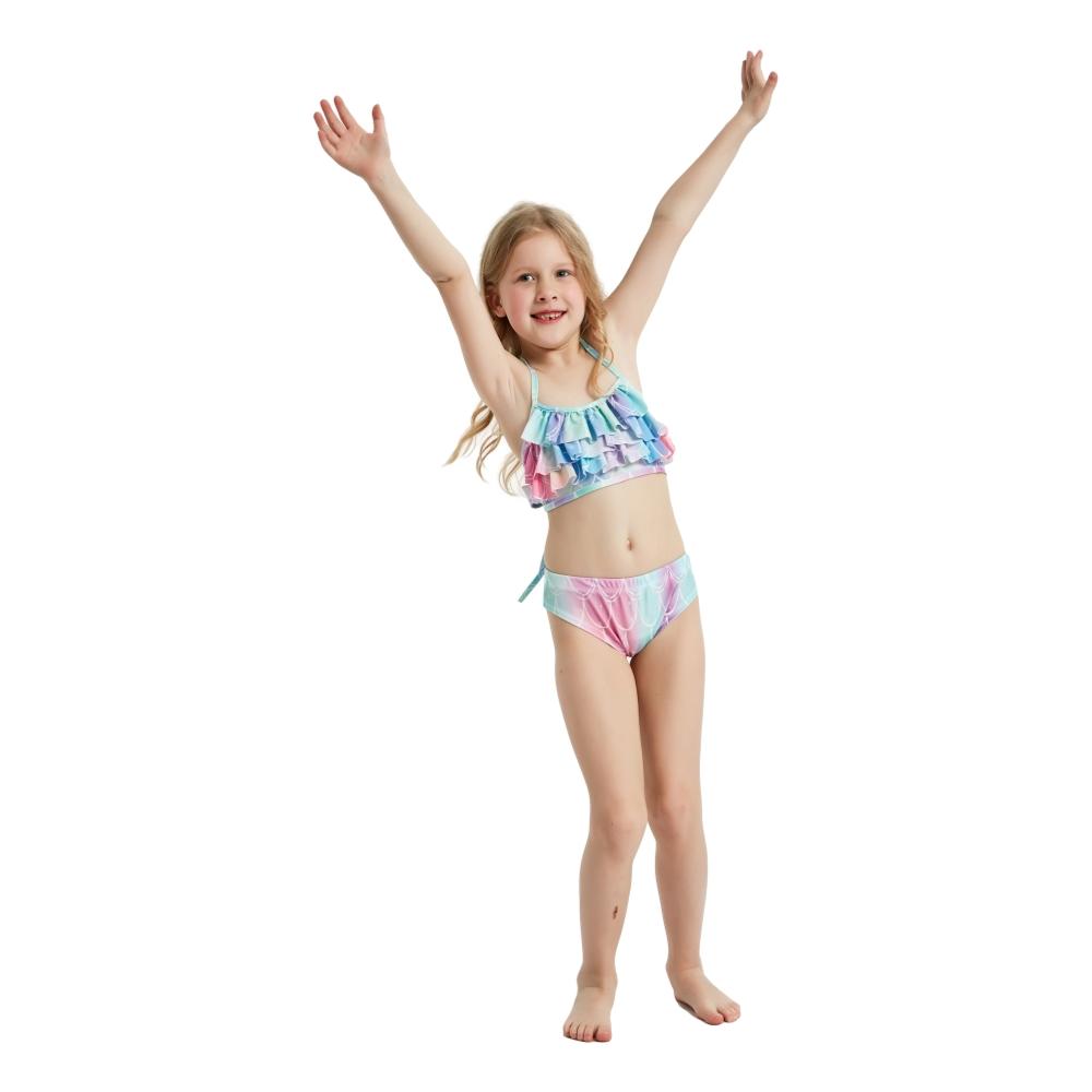 2024 New Mermaid Tails Swimsuit For Girls Kids Summer Mermaid Dress Swimming Pool Suit For Girls Little Mermaid Cosplay Costume Gifts