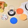 Printed Soft Rubber Coaster Mat - Heat-Resistant Dining Table Bowl Pad for Cafe & Hotel