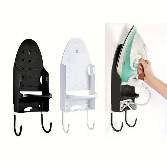 Wall Mount Ironing Board Holder Metal Hanger Heat-Resistant Strong Load-bearing Easy To Install Iron Holder Storage Rack