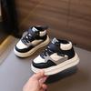 Baby shoes, new autumn and winter children's cotton sneakers, boys' and girls' plush high-top sneakers, warm shoes for toddlers and young children