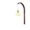 Japanese Retro Copper Wall Lamp Walnut Living Room Background Wall Corridor Study Bedroom Bedside Lamp Lighting