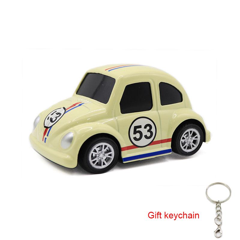 Cartoon Niedliches Taxi Legierungsauto Spielzeug Kreativer Schlüsselanhänger Schüler Rucksack Anhänger Paar Kleines Geschenk
