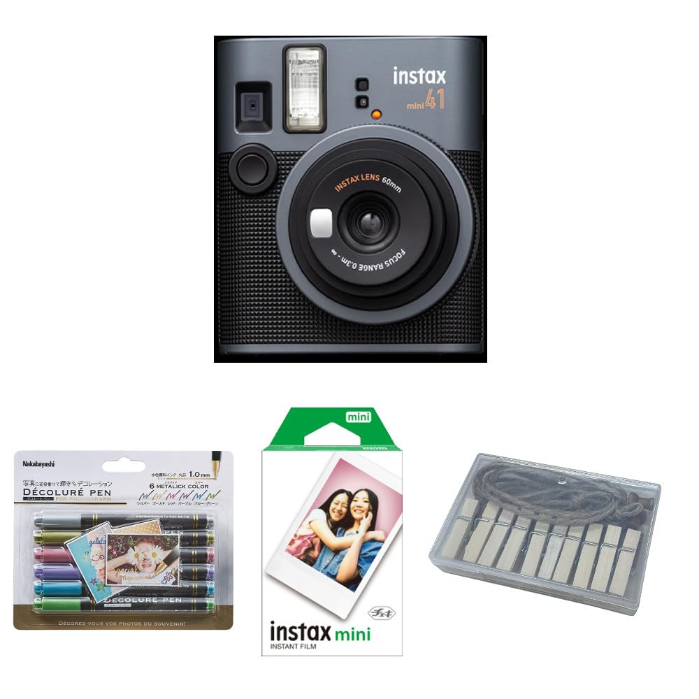 

Instant camera instax mini41 (4-piece set) чорний