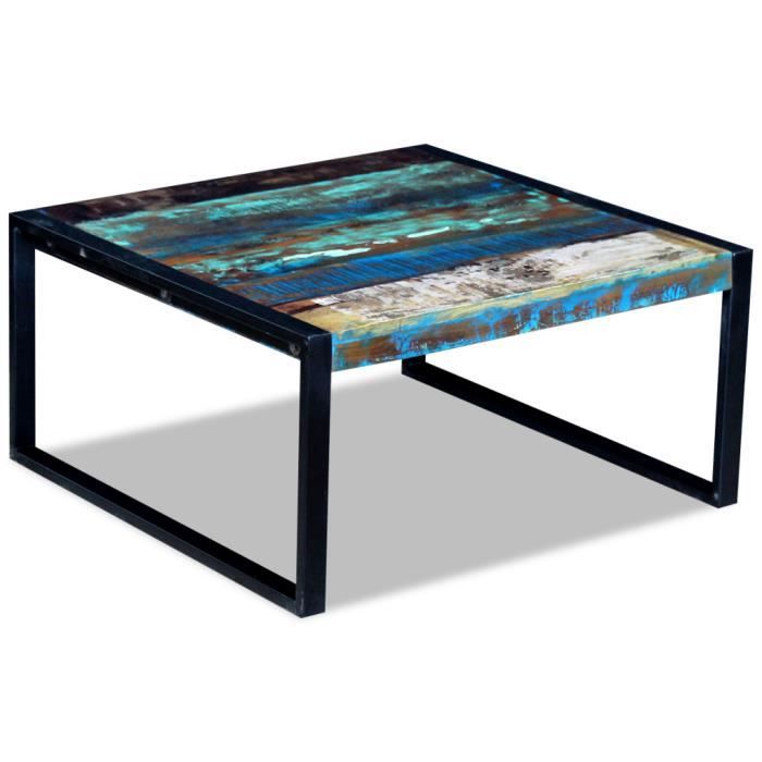 VidaXL Coffee Table Solid Reclaimed Wood 80 X 80 X 40 Cm