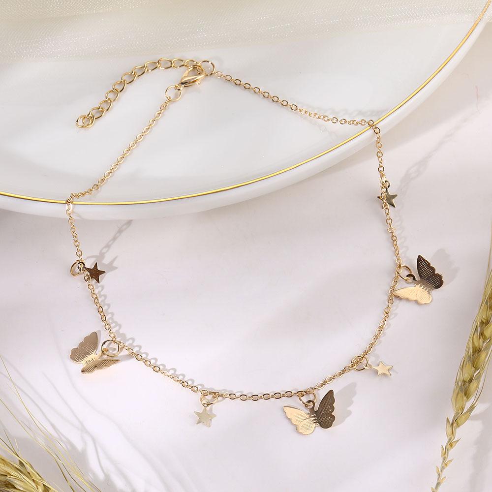 Y2K Bracelet Wedding Women's Jewelry Popular Collarbone Necklace Women's Temperament Butterfly Fashion Chain Necklace