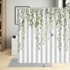 Leaves Shower Curtain Watercolor Tree Branch Leaf Vine Plant Bath Curtain Modern Fabric Nordic Bathroom Decor