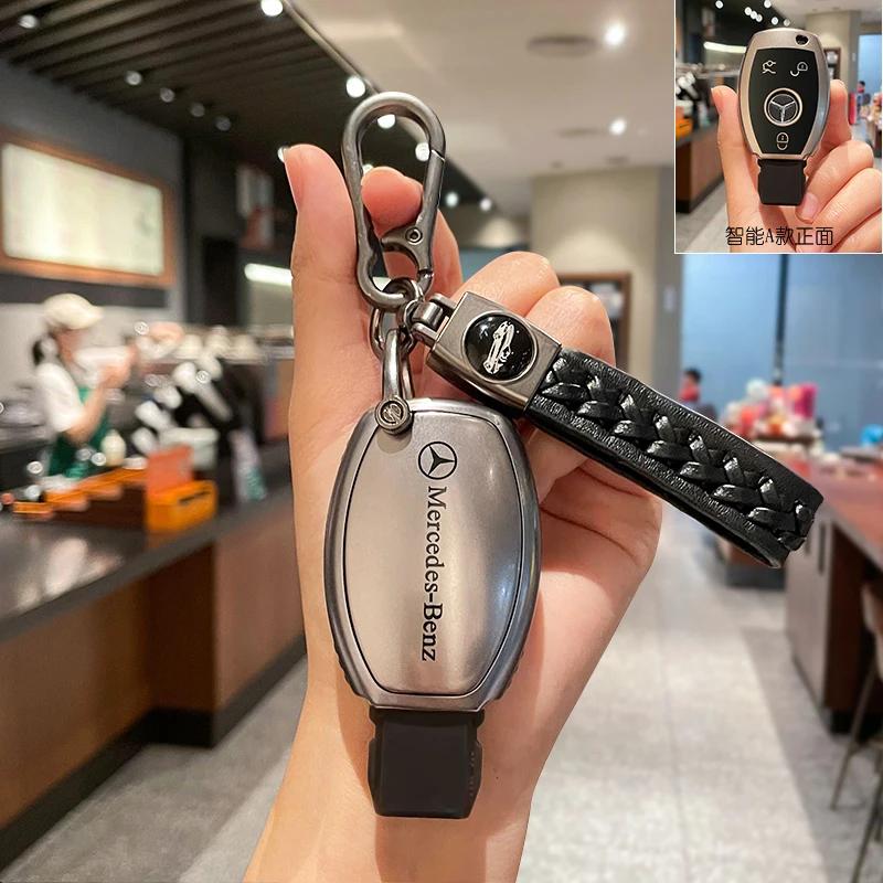 ULA5 Car Remote Key Case Cover Fob for Mercedes Benz A B G R Class GLA GLK W176 W204 W251 W463 Accessories Key Chains
