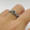 Yin Taifei Thai Silver Retro Star & Moon Adjustable Ring for Men & Women