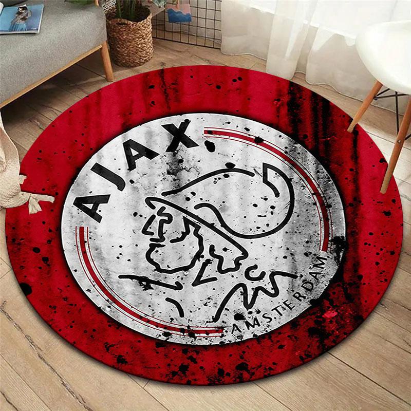 AFC Ajax Round Area Rug,Carpet Rug for Living Room Bedroom Sofa Playroom Decor,Non-slip Floor Mat