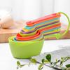 Colorful 12-Piece Kitchen Baking Set: Graduated Measuring Spoons and Cups for Flour, Milk Powder, and Seasonings