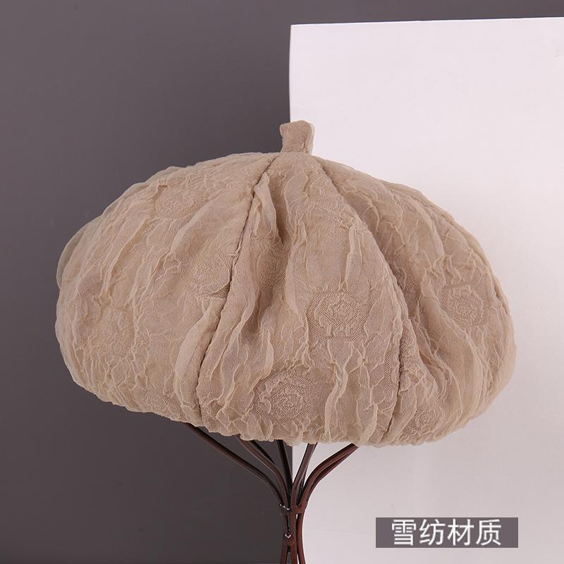 Spring face small beret children big head circumference versatile painter hat leisure student newsboy hat