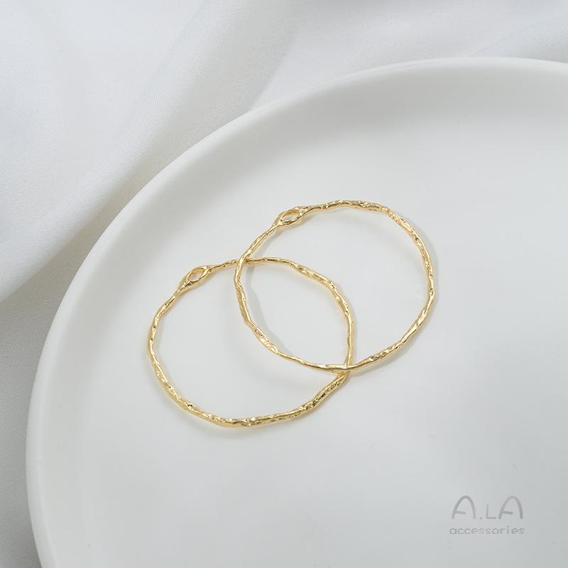 14K Gold-Filled Geometric Pendant: Square, Round, Teardrop, Heart Shapes for DIY Earrings