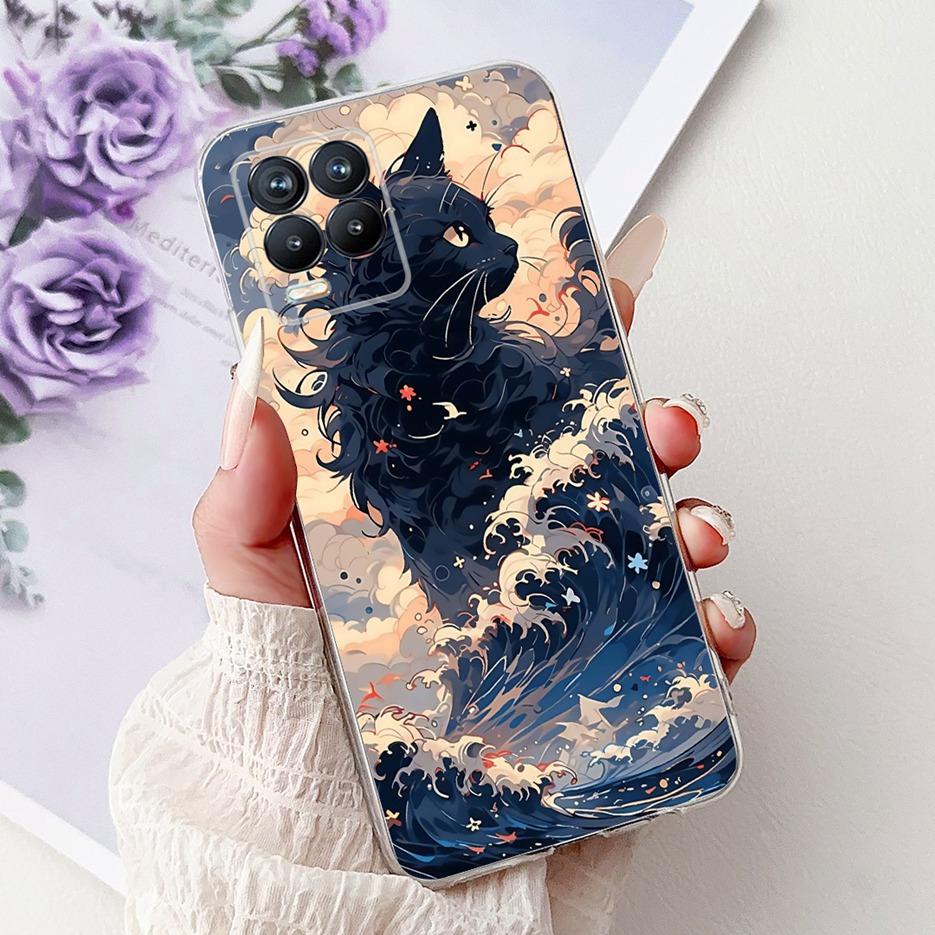 For Realme 8 4G Case Realme8 Pro RMX3081 Popular Fashion Painted Cover Soft Slim Phone Case For Realme 8 Pro Realme8 8i 4G Shell