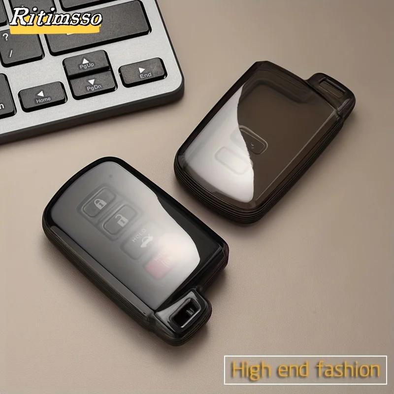 Neue TPU Auto Fernbedienung Schlüsselhülle Abdeckung Schale für Toyota Corolla Camry RAV4 Highlander Auris CHR Avalon Land Cruiser Geschützte Fob Tasche