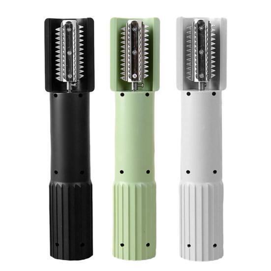 Elektrisk kokosnøttrasper Maskin Håndholdt Spatel Skreller Rivejern med Sprutbeskyttelse Roterende Kniv Én-knapps Kontroll Kjøkkenverktøy