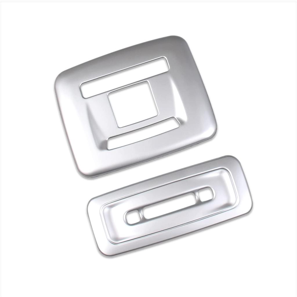 RUIQ Toyota Prius 60 Series Interior Front and Rear Room Lamp Panel Cover Designed Exclusively for the Toyota Prius Garnish, (Satin Silver)