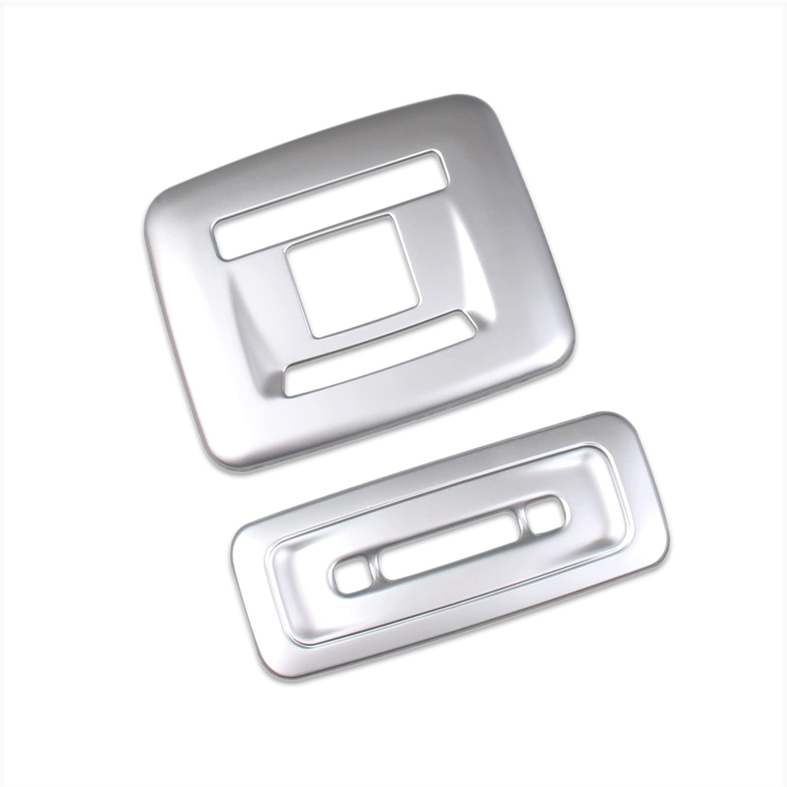 

RUIQ Toyota Prius 60 Series Interior Front and Rear Room Lamp Panel Cover Designed Exclusively for the Toyota Prius Garnish, (Satin Silver)