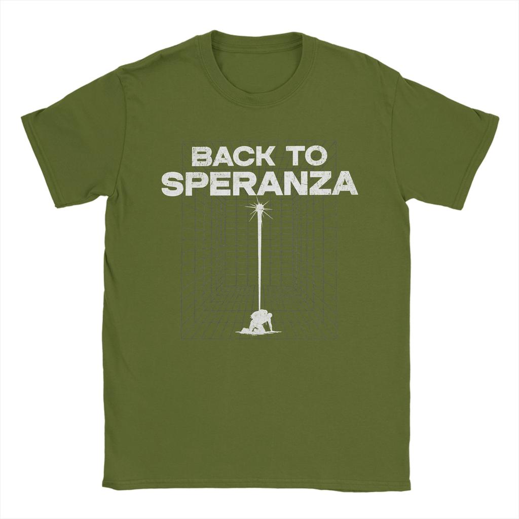 Men's T-Shirts Back To Speranza Flare Vintage 100% Cotton Tee Shirt Short Sleeve  T Shirt O Neck Clothing Plus Size